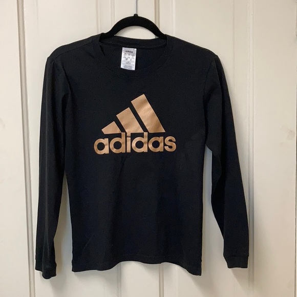 adidas Tops - Black Adidas long sleeve tee, size S